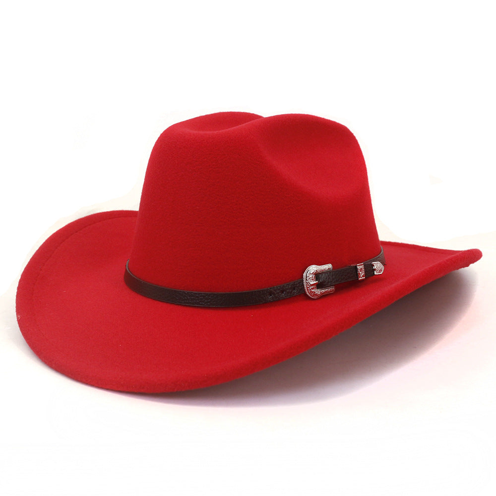 Amazon Speed on Cross -border Cross -border New Western Cowboy Hat Hat Hat Hat Big Earlier Jazz Hat