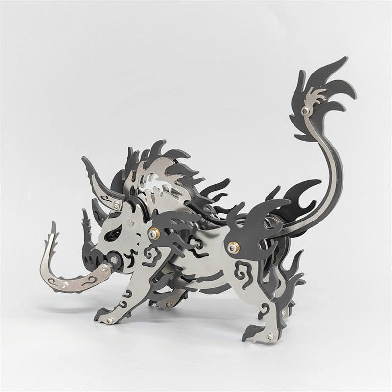 Magic Guest 3D Metal Puzzle Magic Pterosaur Wolf King Dangkang Scorpio King General Gu Carving Qinglong Foreign Trade Cross-border Special Supply