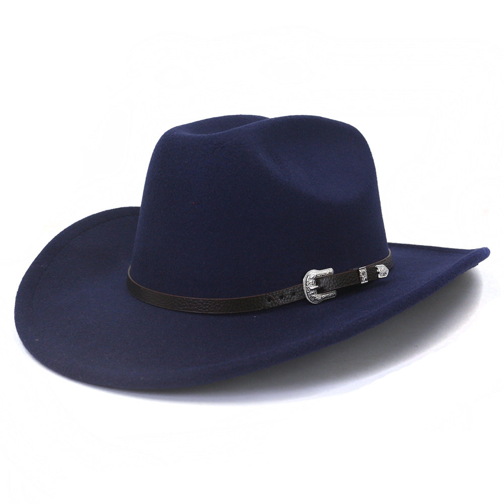 Amazon Speed on Cross -border Cross -border New Western Cowboy Hat Hat Hat Hat Big Earlier Jazz Hat