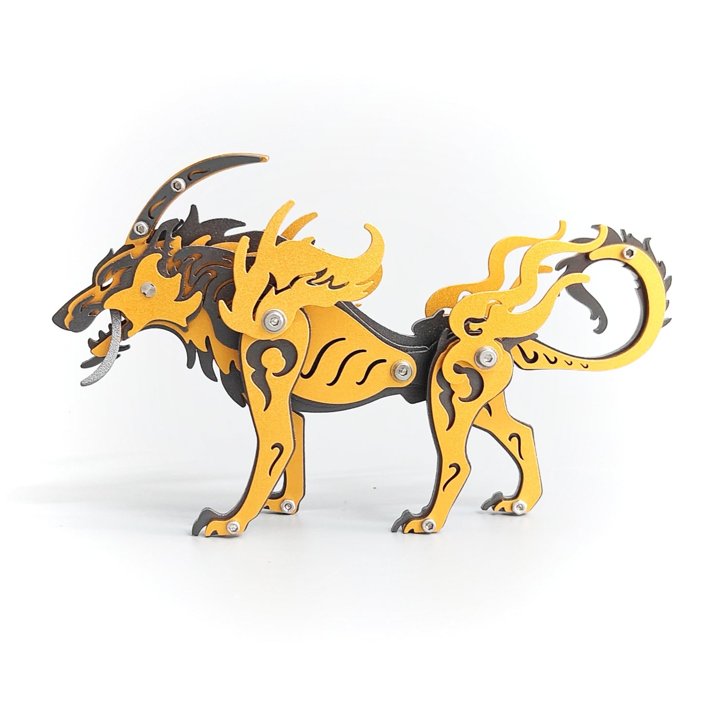 Magic Guest 3D Metal Puzzle Magic Pterosaur Wolf King Dangkang Scorpio King General Gu Carving Qinglong Foreign Trade Cross-border Special Supply