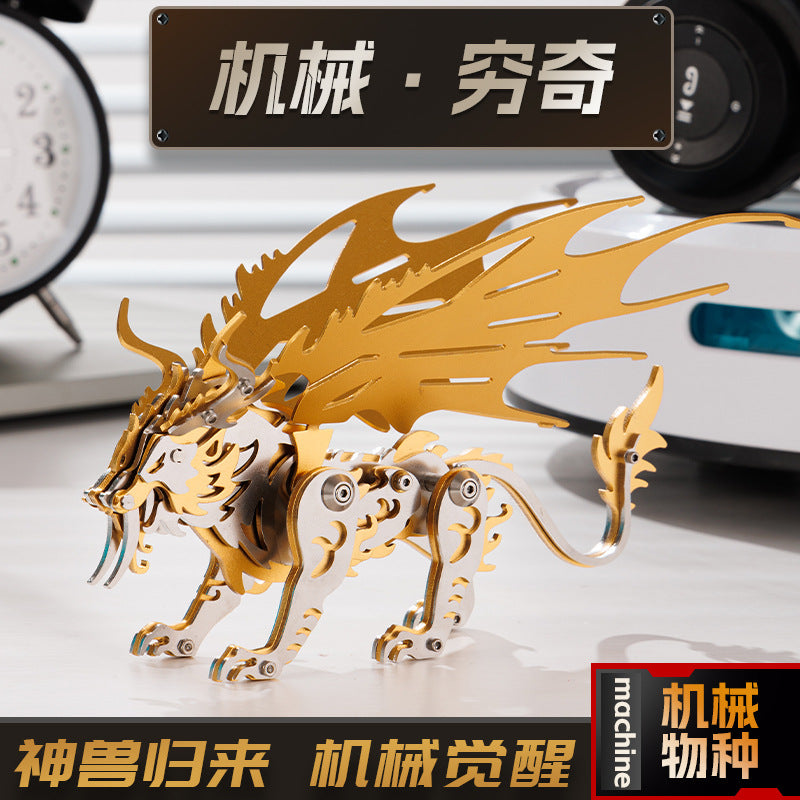 Magic Guest 3D Metal Puzzle Magic Pterosaur Wolf King Dangkang Scorpio King General Gu Carving Qinglong Foreign Trade Cross-border Special Supply