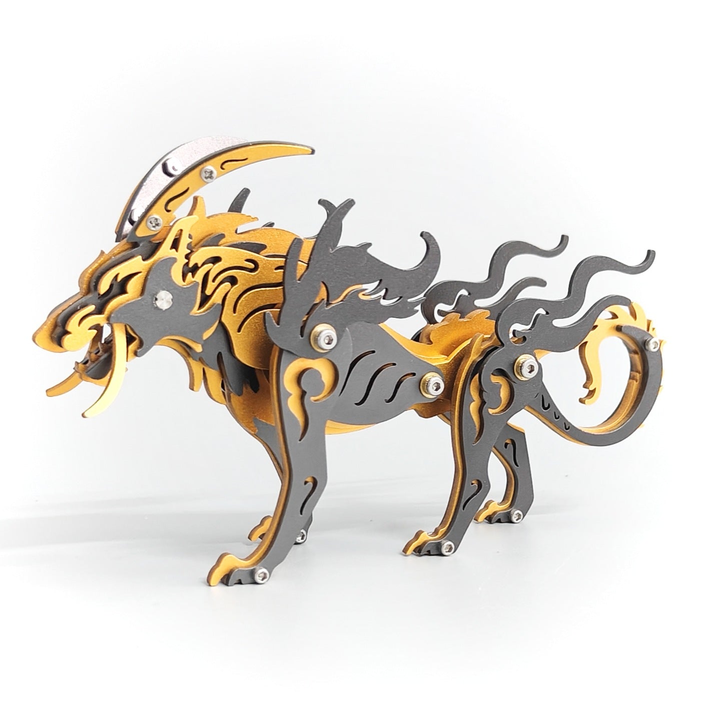 Magic Guest 3D Metal Puzzle Magic Pterosaur Wolf King Dangkang Scorpio King General Gu Carving Qinglong Foreign Trade Cross-border Special Supply