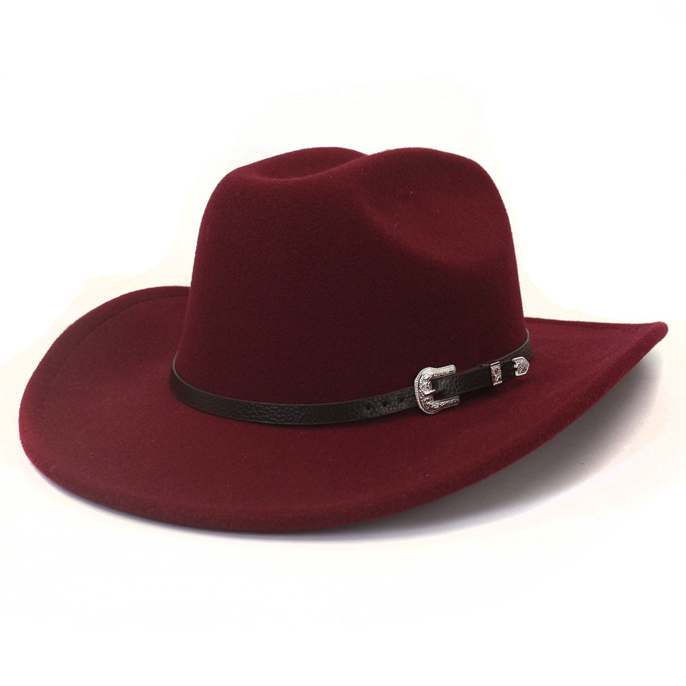 Amazon Speed on Cross -border Cross -border New Western Cowboy Hat Hat Hat Hat Big Earlier Jazz Hat