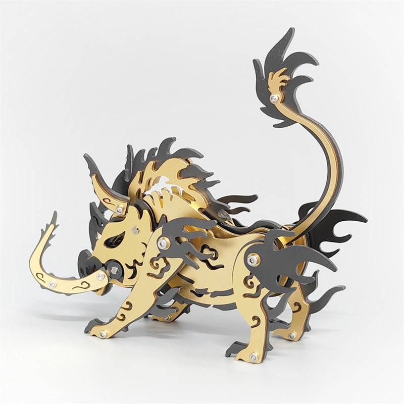 Magic Guest 3D Metal Puzzle Magic Pterosaur Wolf King Dangkang Scorpio King General Gu Carving Qinglong Foreign Trade Cross-border Special Supply