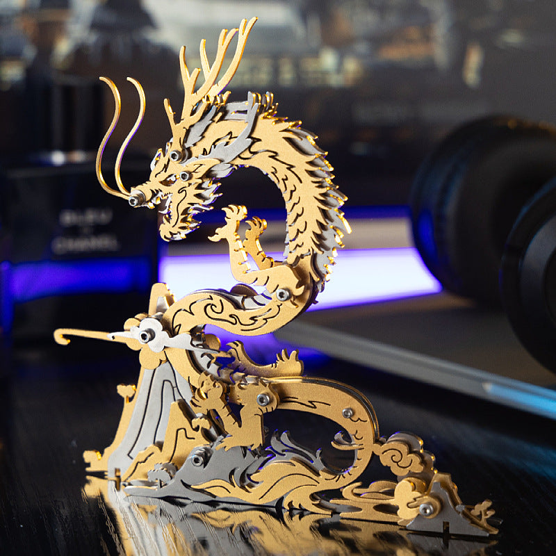 Magic Guest 3D Metal Puzzle Magic Pterosaur Wolf King Dangkang Scorpio King General Gu Carving Qinglong Foreign Trade Cross-border Special Supply